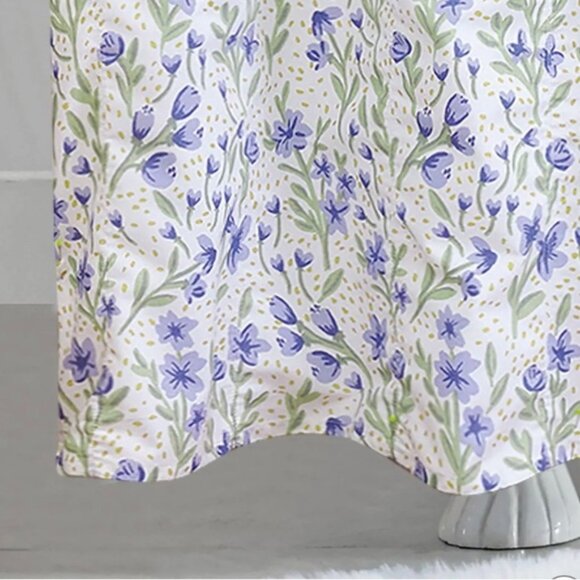 Floral NWT Shower Curtain - Blue and White - Picture 4 of 4